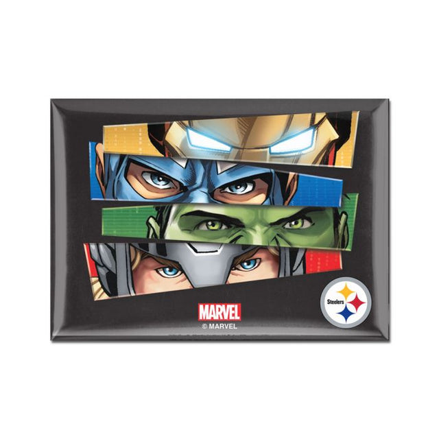 Pittsburgh Steelers / Marvel (C) 2021 Marvel Metal Magnet 2.5" x 3.5"