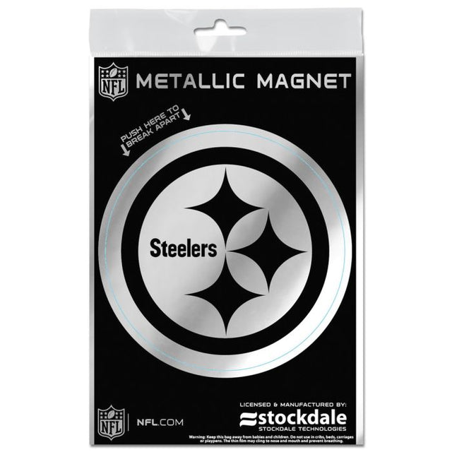 Pittsburgh Steelers Metallic Magnets 3" x 5"