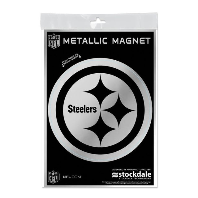 Pittsburgh Steelers Metallic Magnets 5" x 7"