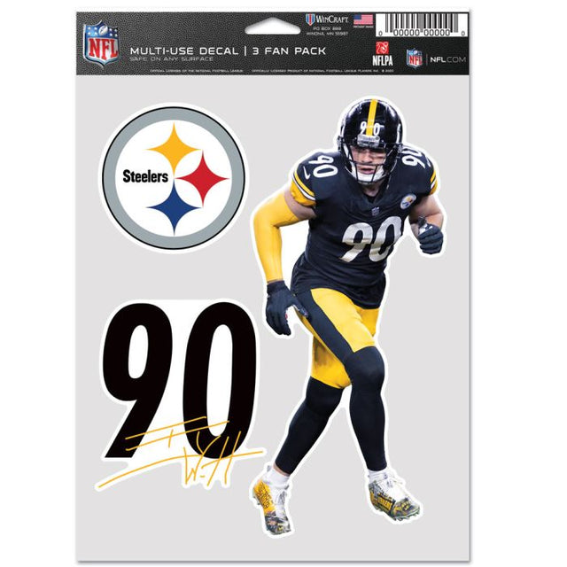 Pittsburgh Steelers Multi Use 3 Fan Pack T.J. Watt