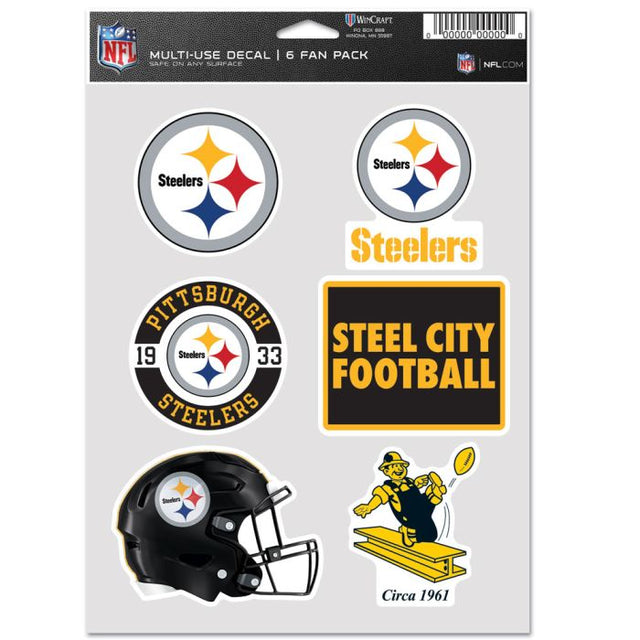 Pittsburgh Steelers Multi Use 6 Fan Pack