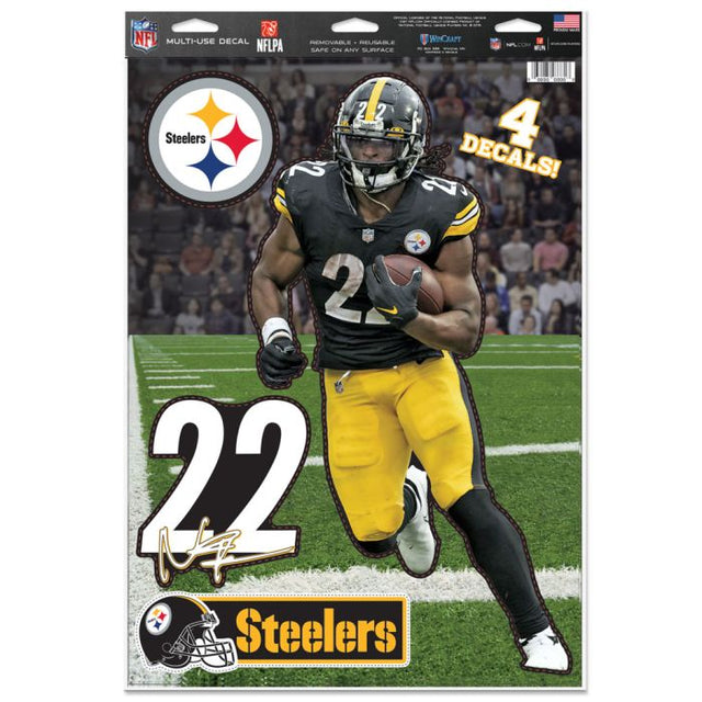 Calcomanía multiusos de los Pittsburgh Steelers de 11" x 17" de Najee Harris