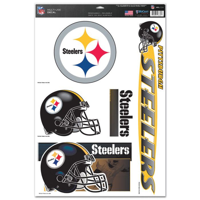 Calcomanía multiusos de los Pittsburgh Steelers de 11" x 17"