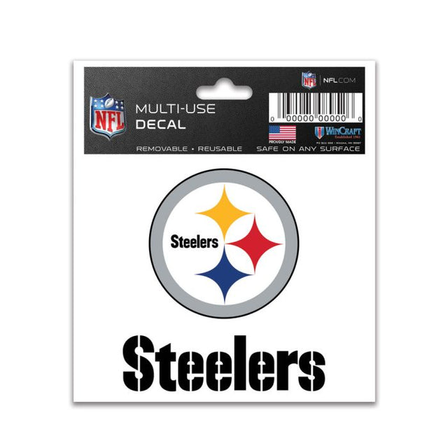 Calcomanía multiusos de los Pittsburgh Steelers de 3" x 4"