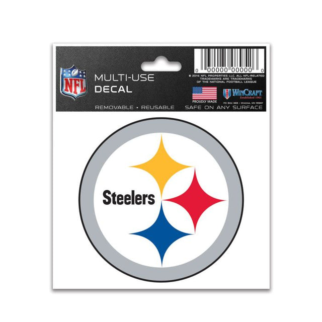 Calcomanía multiusos de los Pittsburgh Steelers de 3" x 4"