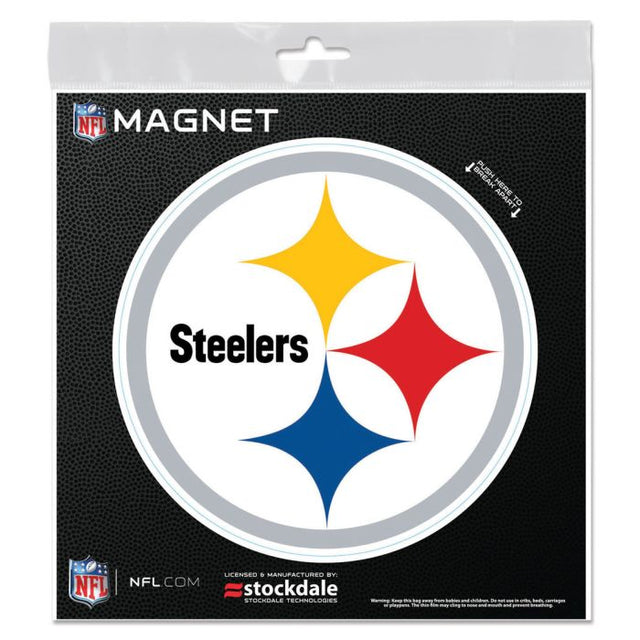 Imanes para exteriores de los Pittsburgh Steelers, 6" x 6"