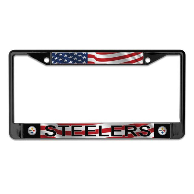 Pittsburgh Steelers PATRIOTIC Lic Plt Frame S/L Printed