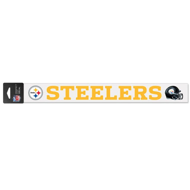 Calcomanías de corte perfecto de los Pittsburgh Steelers de 2" x 17"