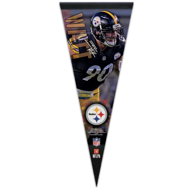 Pittsburgh Steelers Premium Pennant 12" x 30" T.J. Watt