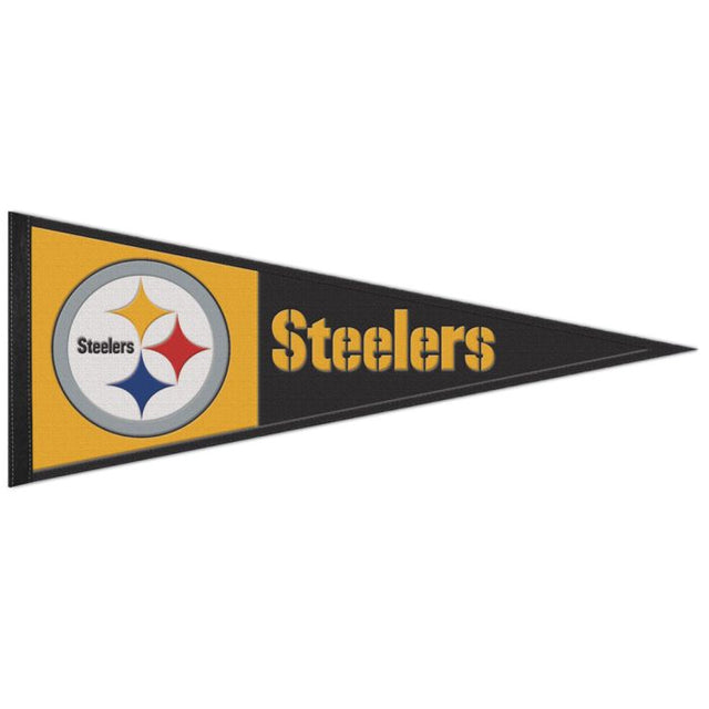 Banderín de lana de los Pittsburgh Steelers de 13" x 32"