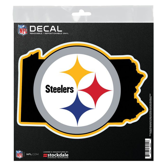 Pittsburgh Steelers STATE SHAPE All Surface Decal 6" x 6"