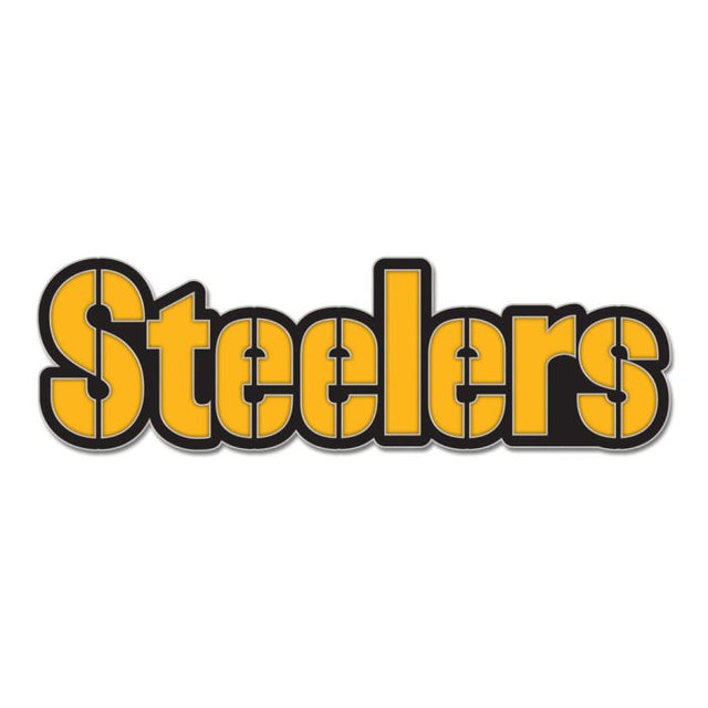 Tarjeta de joyería con pin esmaltado de colección secundaria de los Pittsburgh Steelers