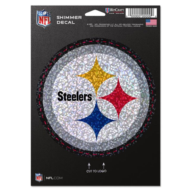 Calcomanías brillantes de los Pittsburgh Steelers de 5" x 7"