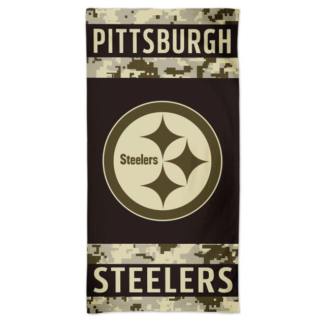 Toalla de playa Spectra de edición estándar de los Pittsburgh Steelers de 30" x 60"