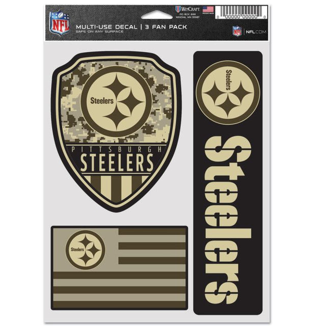 Pittsburgh Steelers Standard Multi Use 3 Fan Pack