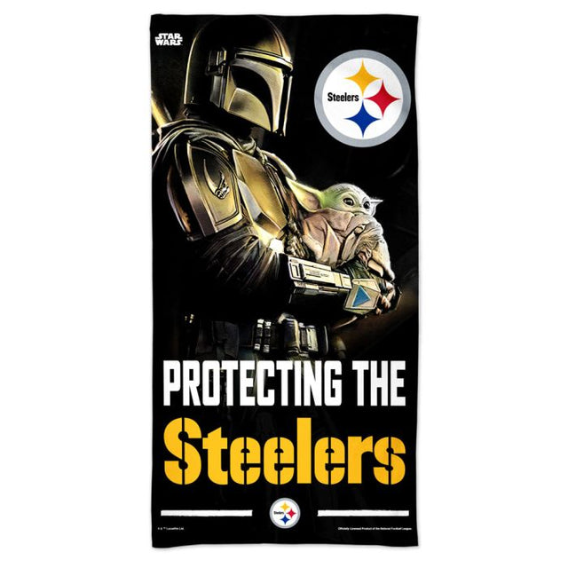 Pittsburgh Steelers / Star Wars Mandalaorian Spectra Beach Towel 30" x 60"