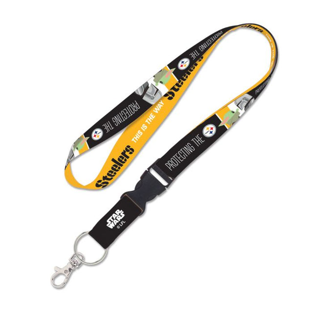 Pittsburgh Steelers / Star Wars Mandalorian Lanyard w/detachable buckle 1"