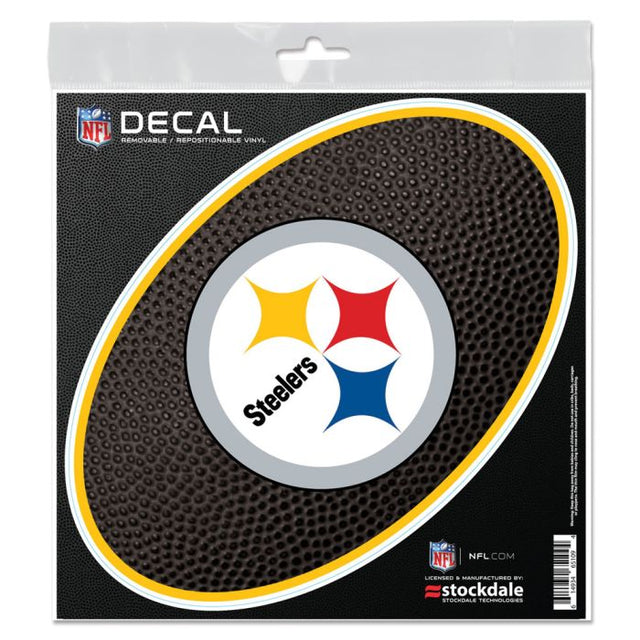 Adhesivo para todas las superficies TEAMBALL de los Pittsburgh Steelers, 6" x 6"