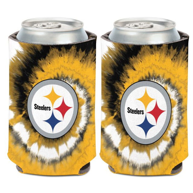 Enfriador de lata con teñido anudado de los Pittsburgh Steelers, 12 oz.