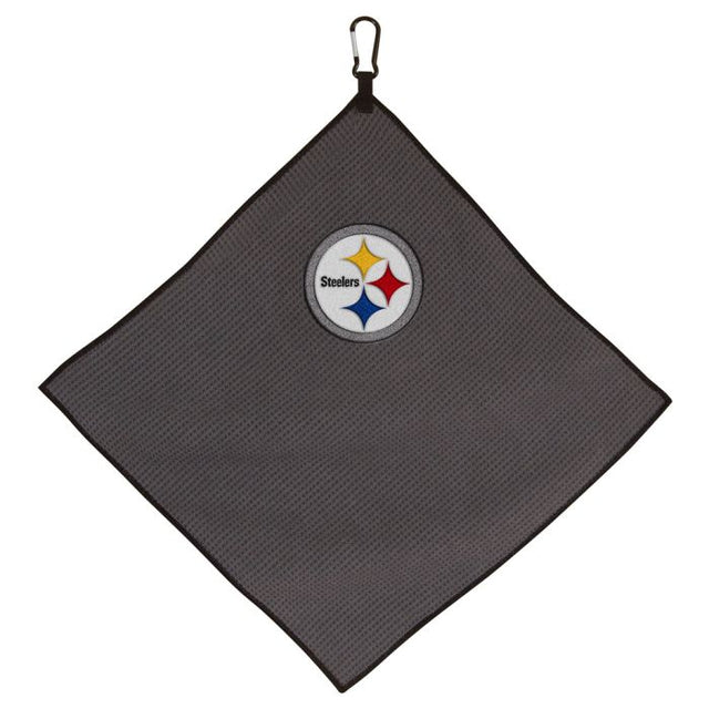 Toalla de microfibra gris de los Pittsburgh Steelers, 15 x 15 pulgadas