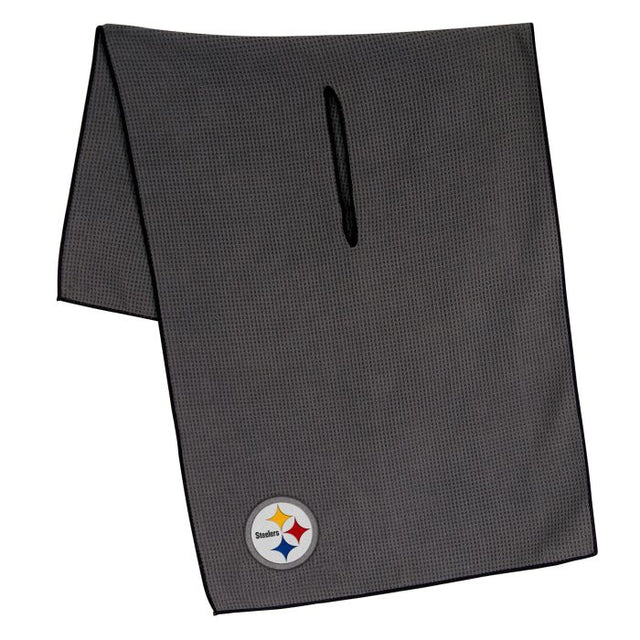 Toalla de microfibra gris de los Pittsburgh Steelers, 48 x 104 cm