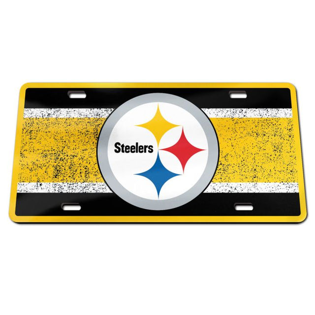 Pittsburgh Steelers VINTAGE Specialty Acrylic License Plate
