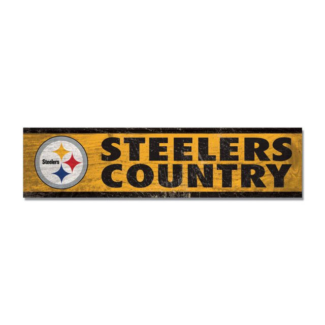 Pittsburgh Steelers Wooden Magnet 1.5" X 6"