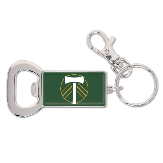 Llavero con abrebotellas de Portland Timbers RECTANGULAR