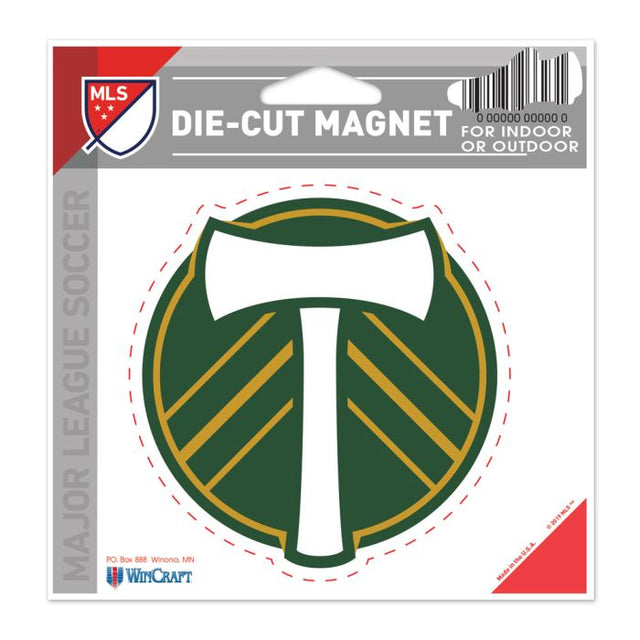 Imán troquelado de Portland Timbers de 4,5" x 6"