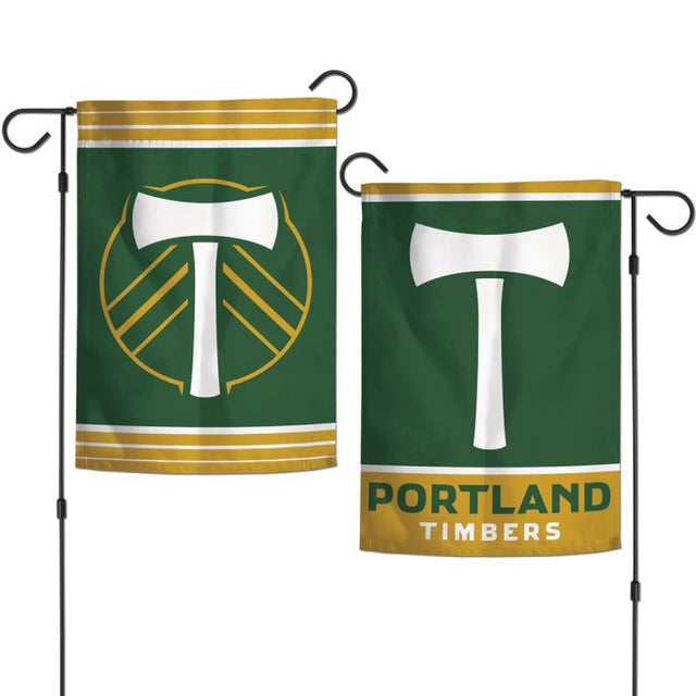 Banderas de jardín de Portland Timbers de 2 lados, 12,5" x 18"