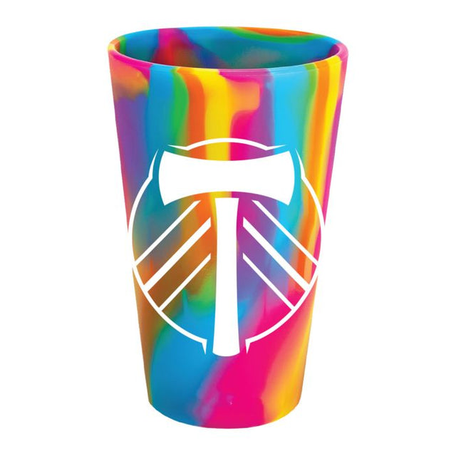 Vaso de pinta de silicona de 16 oz de Portland Timbers Hippie Hops