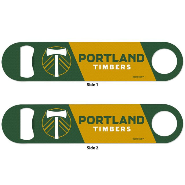 Abridor de botellas de metal de 2 lados de Portland Timbers