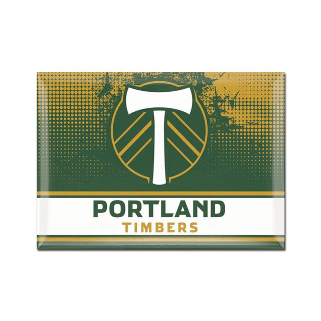 Imán metálico de Portland Timbers de 2,5" x 3,5"