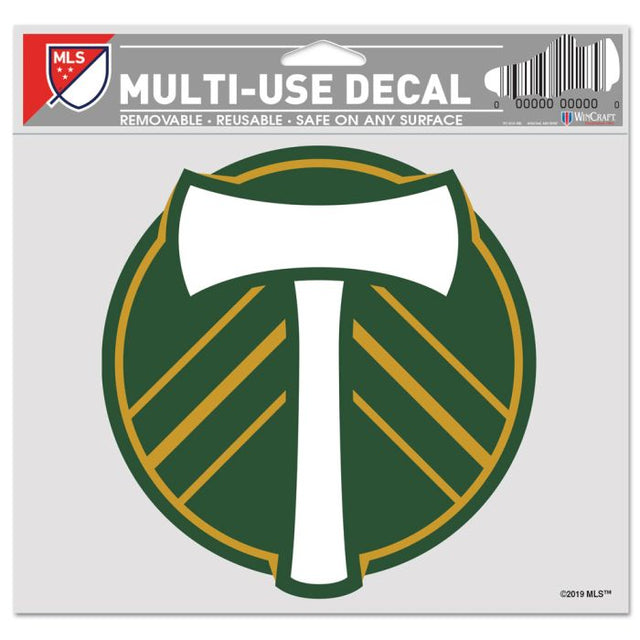 Calcomanía multiusos de Portland Timbers, fondo transparente, 5" x 6"