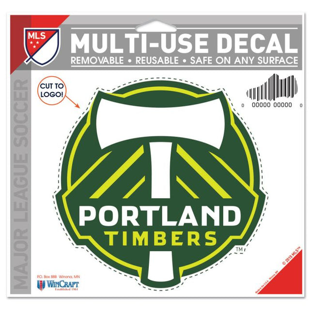 Calcomanía multiusos de Portland Timbers: logotipo recortado de 5" x 6"