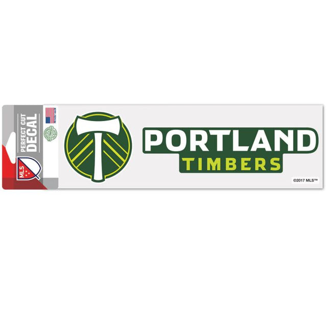 Calcomanías de Portland Timbers Perfect Cut de 3" x 10"