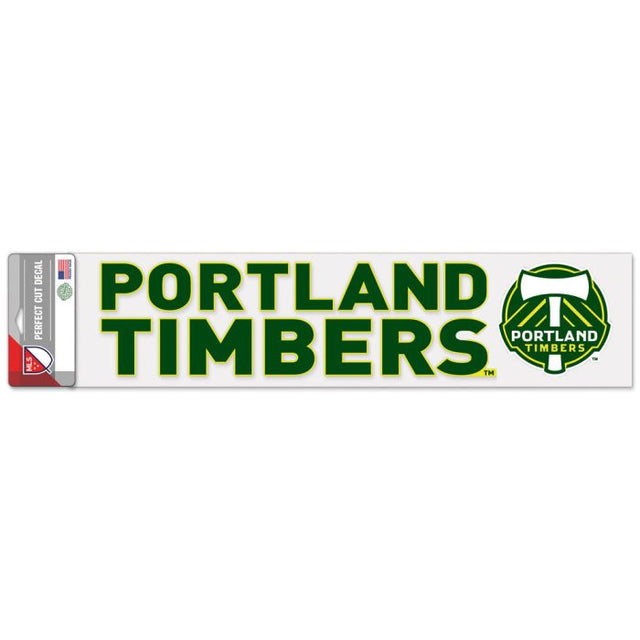 Calcomanías de Portland Timbers Perfect Cut de 4" x 17"