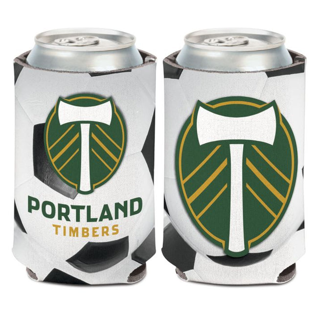 Enfriador de lata con forma de balón de fútbol de Portland Timbers, 12 oz.