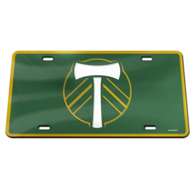 Matrícula acrílica especial de Portland Timbers