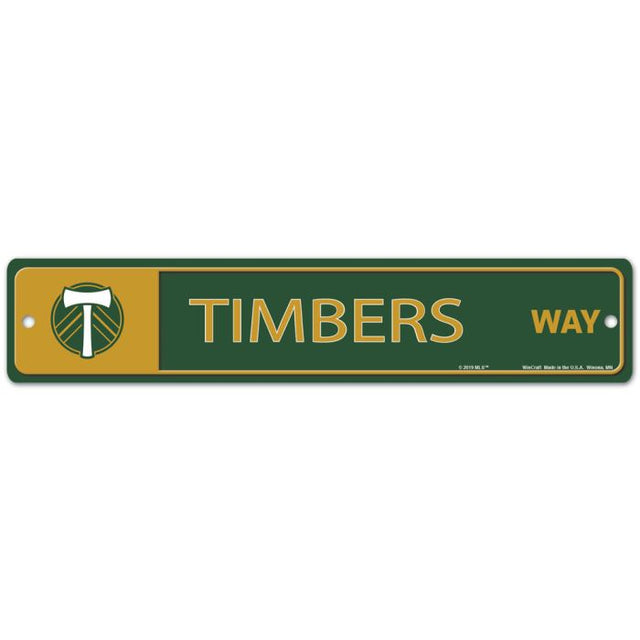 Letrero de calle/zona de Portland Timbers de 3,75" x 19"