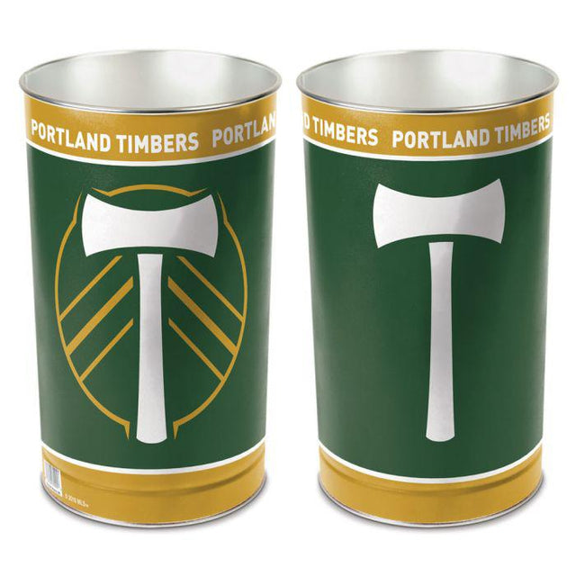 Papelera cónica de Portland Timbers de 15" de alto