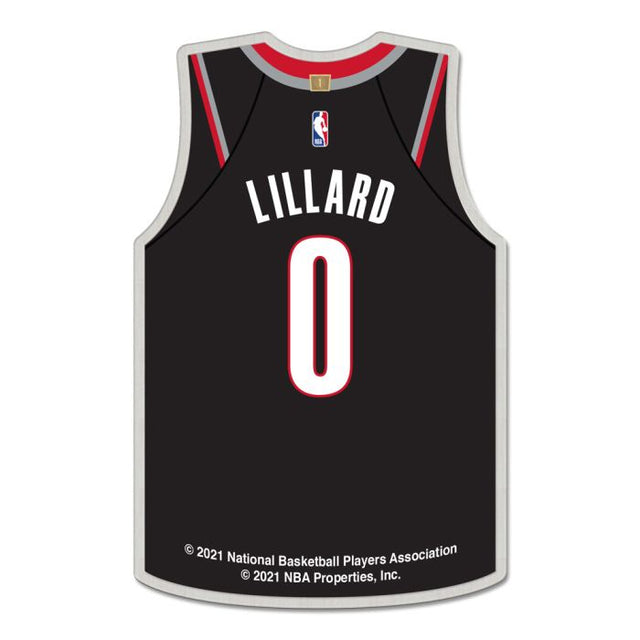 Tarjeta de joyería con pin de colección de los Portland Trail Blazers de Damian Lillard