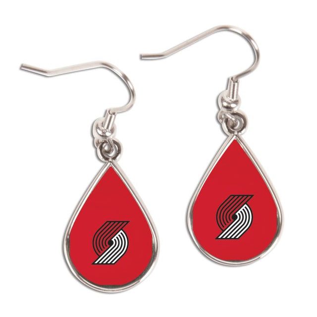 Portland Trail Blazers Earrings Jewelry Carded Tear Drop