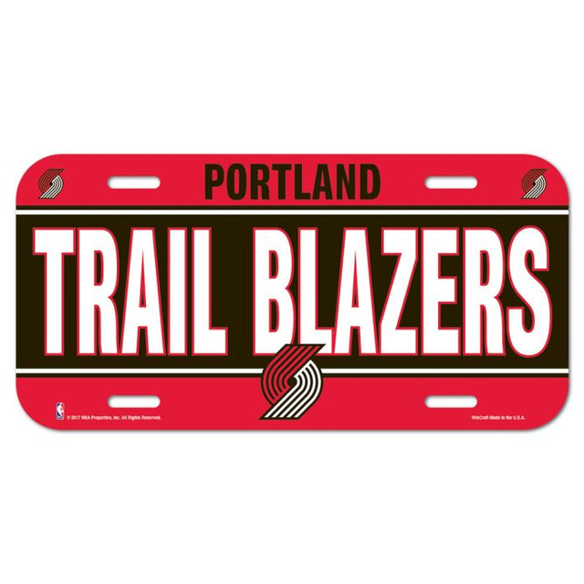 Portland Trail Blazers License Plate