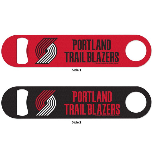 Abridor de botellas de metal de dos lados de los Portland Trail Blazers