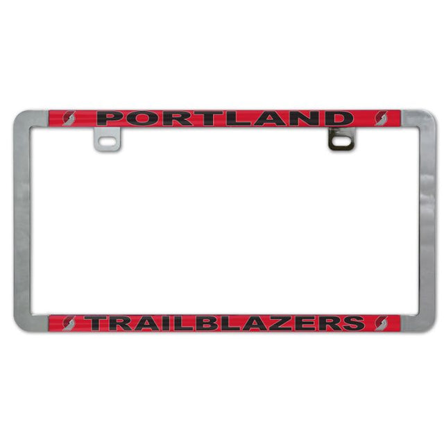 Portland Trail Blazers Metal Lic. Plate Frame Slim