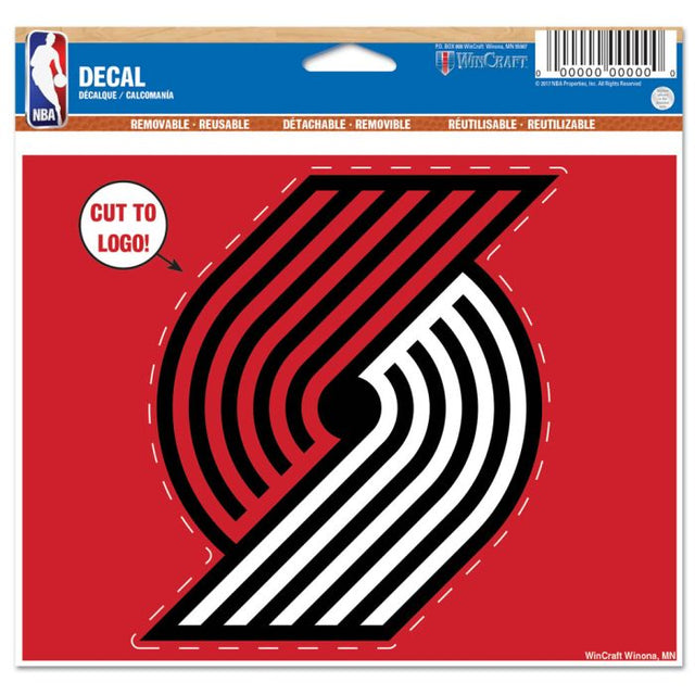 Portland Trail Blazers Multi-Use Decal - cut to logo 5" x 6"