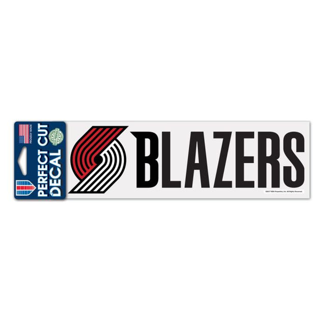 Portland Trail Blazers Perfect Cut Decals 3" x 10"