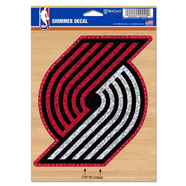 Portland Trail Blazers Shimmer Decals 5" x 7"