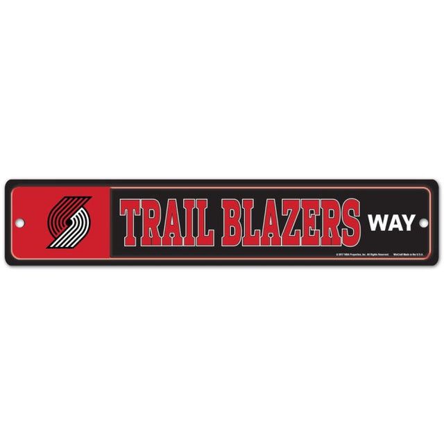 Portland Trail Blazers Street / Zone Sign 3.75" x 19"